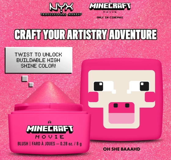 NYX Professional Makeup × A Minecraft Movie Cremiges Rouge 05 Oh She Baaahd 8 g