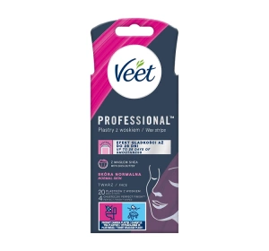 VEET EASY-GEL WACHSSTREIFEN ZUR EPILATION NORMALER GESICHTSHAUT 20 STÜCK