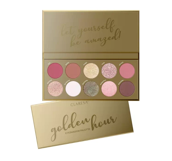 CLARESA GOLDEN HOUR LIDSCHATTENPALETTE 12G
