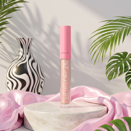 Kliknij na zdjęcie, aby je powiększyć Lovely Fizzy Filler – Lipgloss mit Glitzer für vollere Lippen, 4,4 g