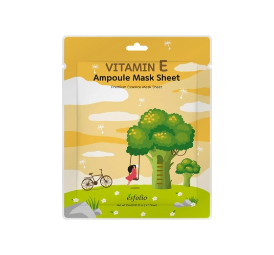 Esfolio Ampoule Mask Sheet Tuchmaske mit Brokkoli-Extrakt 25ml