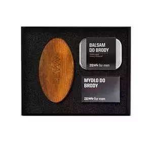 ZEW FOR MEN GEPFLEGTER BART SET BARTSEIFE + BALSAM + BARTBÜRSTE