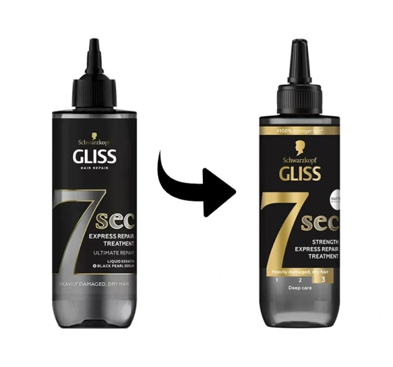 GLISS 7 SEC ULTIMATE REPAIR BEHANDLUNG FÜR BESCHÄDIGTE UND TROCKENE HAARE 200ML