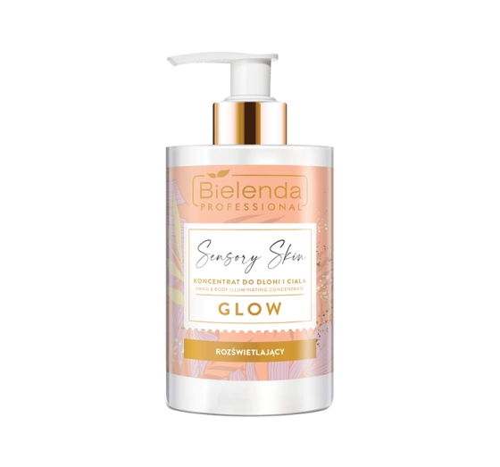BIELENDA PROFESSIONAL SENSORY SKIN AUFHELLUNGSKONZENTRAT FÜR HÄNDE UND KÖRPER GLOW 300ML