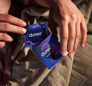 Durex Intense Kondome mit gerippter und gestreifter Oberfläche und stimulierendem Gel 20 Stück