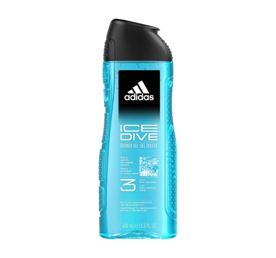 Kliknij na zdjęcie, aby je powiększyć Adidas Ice Dive Refreshing Duschgel 3in1 400 ml