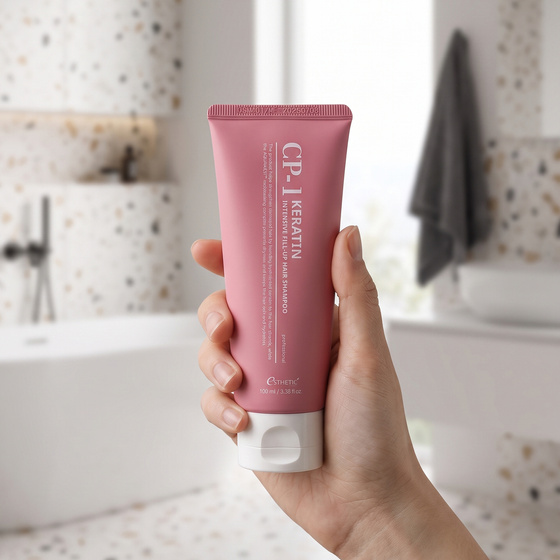 Kliknij na zdjęcie, aby je powiększyć CP-1 Esthetic House Keratin Intensive Fill-Up Hair Shampoo – intensiv regenerierendes Haarshampoo mit Keratin, 100 ml