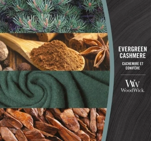 Woodwick Medium Jar Candle Duftkerze Evergreen Cashmere 275 g