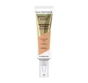 MAX FACTOR MIRACLE PURE FOUNDATION ZUR VERBESSERUNG DES HAUTZUSTANDS 50 NATURAL ROSE 30ML