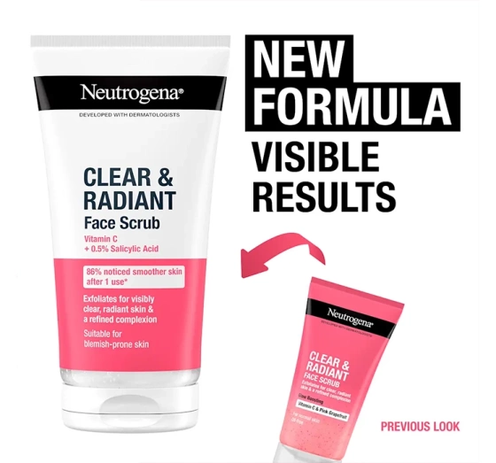 Neutrogena Clear & Radiant Erfrischendes Gesichtspeeling 150 ml