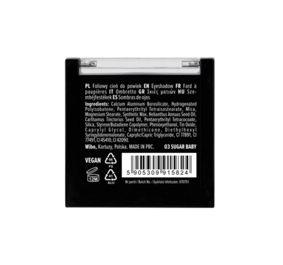 Wibo High Flex Lidschatten in Folienform 03 Sugar Baby 2,5 g