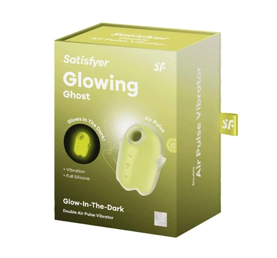 Kliknij na zdjęcie, aby je powiększyć Satisfyer Glowing Ghost – ein Vibrator in Geisterform, der die Klitoris berührungslos stimuliert