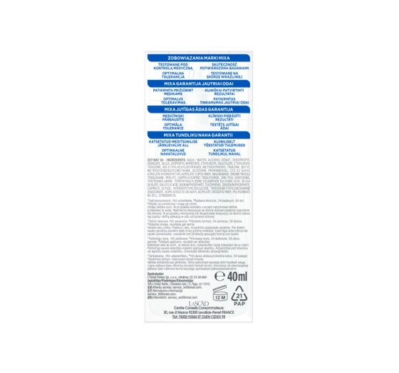 Kliknij na zdjęcie, aby je powiększyć Mixa Mattierende ultraleichte Gesichtsschutzcreme SPF50+ gegen Unreinheiten 40 ml