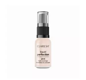 CLARESA LIQUID PERFECTION FOUNDATION 2IN1 101 LIGHT 18G
