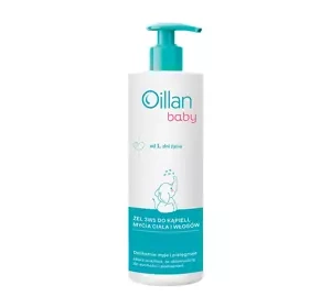 OILLAN BABY GEL 3IN1 ZUM BADEN, KÖRPER UND HAARWASCHEN 400ML