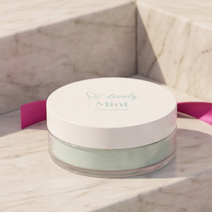 Lovely Mint – transparenter, minzfarbener loser Gesichtspuder, 6 g