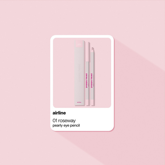 Kliknij na zdjęcie, aby je powiększyć Poppy Head Pearly Eye Pencil Airline – perlfarbener automatischer Augenstift 01 Roseway 0,5 g