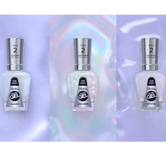 Kliknij na zdjęcie, aby je powiększyć Sally Hansen Miracle Gel Top Coat Gel-Nagellack 105 Crystal 14,7 ml