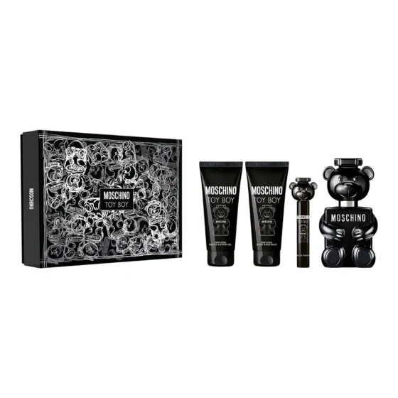 Moschino Toy Boy Eau de Parfum Spray 100 ml + 10 ml + Aftershave-Balsam 100 ml + Duschgel 100 ml 
