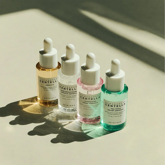 Kliknij na zdjęcie, aby je powiększyć Skin1004 Madagascar Centella Ampoule Kit – Gesichtsserum-Set 4 x 30 ml