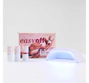 Semilac My First Easy Off Set Base 7 ml + Nagellack L18 7 ml + Top 7 ml + Lampe UV LED 15W/24