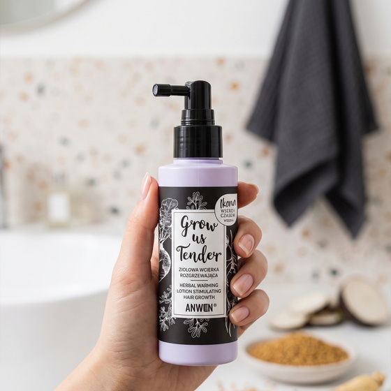 Kliknij na zdjęcie, aby je powiększyć ANWEN GROW ME TENDER AUFWÄRMENDE KRÄUTER-LOTION 150ML