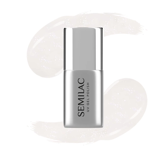 Semilac x Margaret UV-Top mit Partikeln T32 Top No Wipe Milky Dust 7 ml
