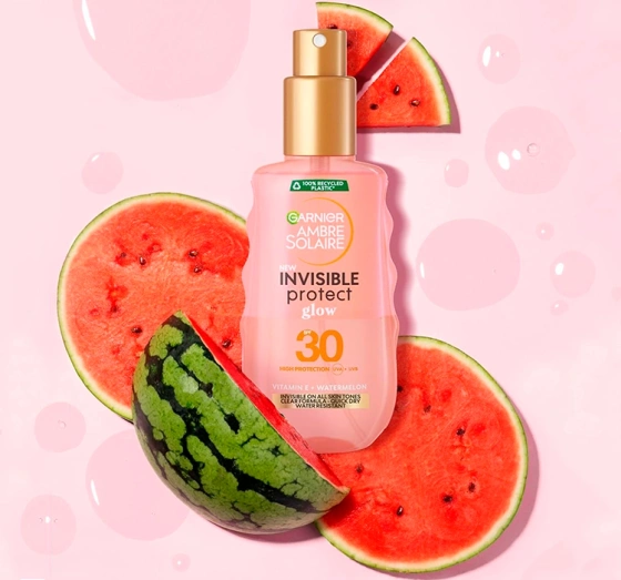 Kliknij na zdjęcie, aby je powiększyć GARNIER AMBRE SOLAIRE INVISIBLE PROTECT GLOW SCHÜTZENDE SONNENEMULSION IM SPRAY 150ML