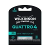 Wilkinson Sword Quattro 4 Rasierklingen für Herren, 8 Stück