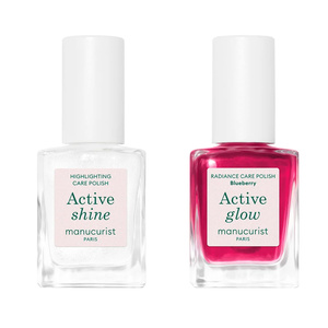 Manucurist „Tiny but Shiny“ – Set mit Mini-Pflegenagellacken „Active“