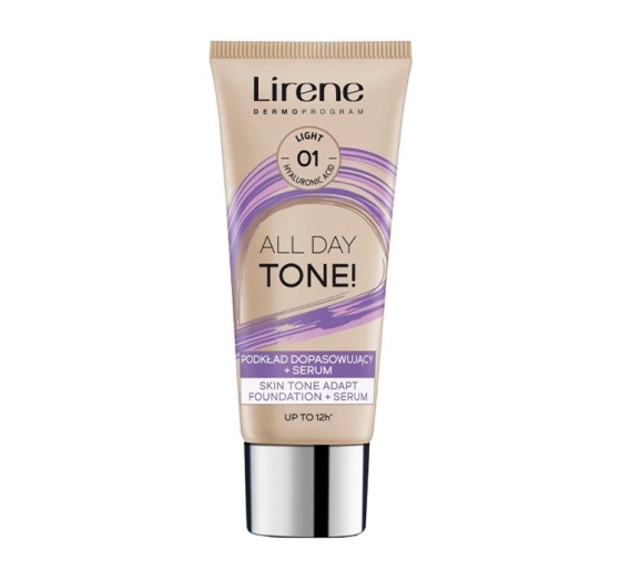 Lirene All Day Tone! Anpassendes Make-up + Serum 01 Light 30 ml