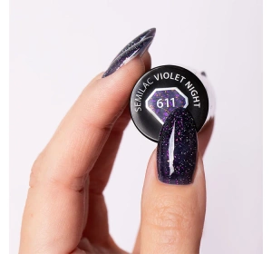 Semilac Winter Collection UV-Hybridlack 611 Violet Night 7 ml