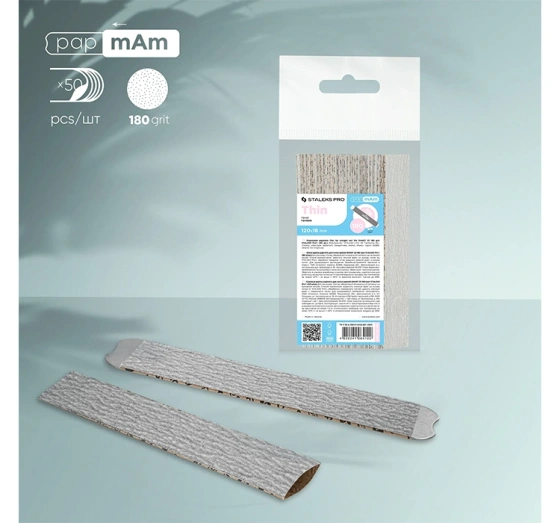 Kliknij na zdjęcie, aby je powiększyć Staleks Pro Austauschbare Feilen papmAm Thin Smart 22 180 grit 50 Stück