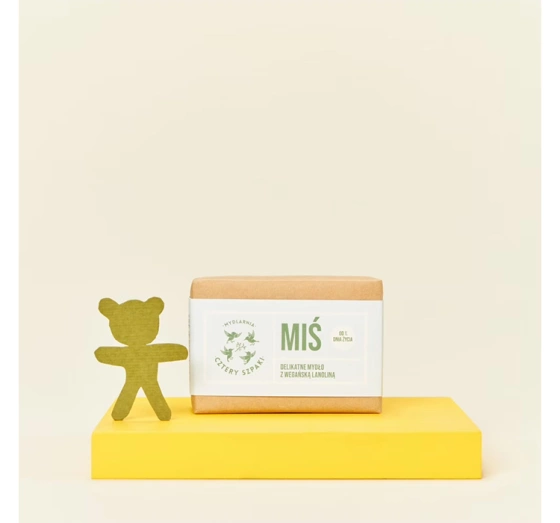 Kliknij na zdjęcie, aby je powiększyć Mydlarnia Cztery Szpaki Miś Sanfte Seife mit veganer Lanolin 110g