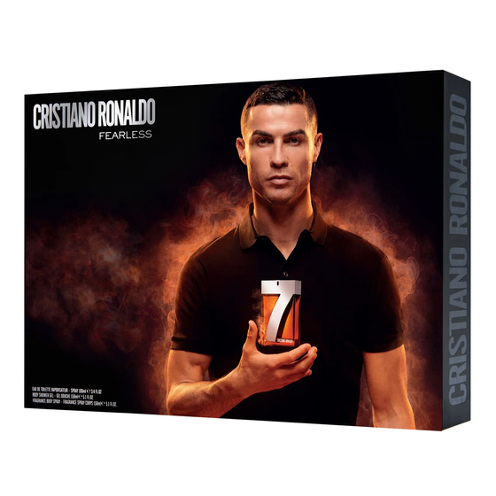 Cristiano Ronaldo CR7 Fearless Eau de Toilette Spray 100 ml + Deodorant-Spray 150 ml + Duschgel 150 ml