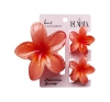 eCarla – Set mit drei Haarspangen mit hawaiianischen Blumen SP419 Peach Ombre