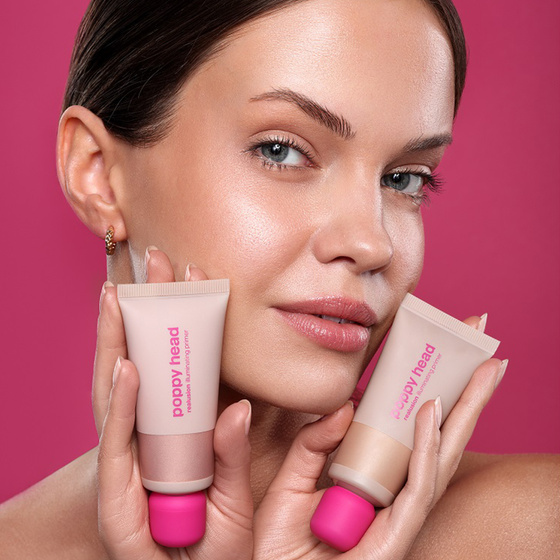Kliknij na zdjęcie, aby je powiększyć Poppy Head Realusion aufhellende Make-up-Unterlage 02 Rosy Shift 30 ml