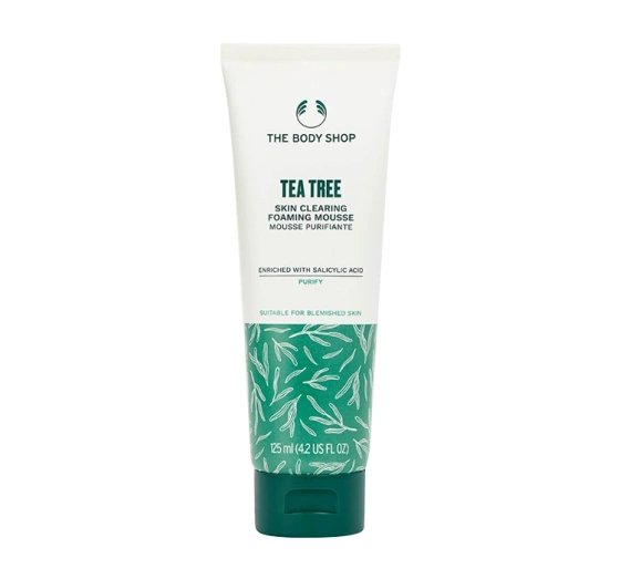 Kliknij na zdjęcie, aby je powiększyć THE BODY SHOP TEA TREE GESICHTREINIGUNGSSCHAUM 125ML