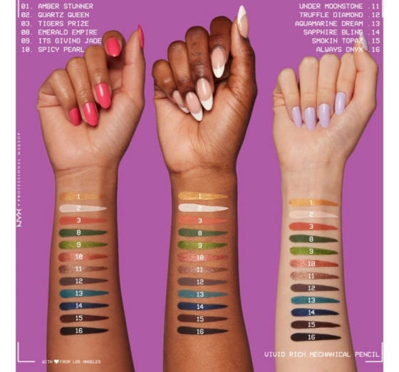 Kliknij na zdjęcie, aby je powiększyć NYX Professional Makeup Vivid Rich automatischer Kajalstift 15 Smokin' Topaz 0,28 g