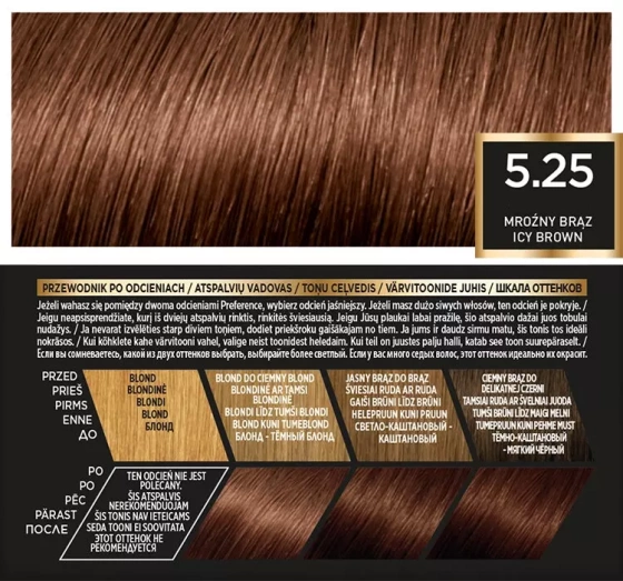 Kliknij na zdjęcie, aby je powiększyć LOREAL RECITAL PREFERENCE HAARFARBE M2 5.25