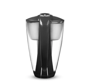 Dafi Crystal LED Wasserkanne mit Filter 2 l Schwarz + Classic-Filter