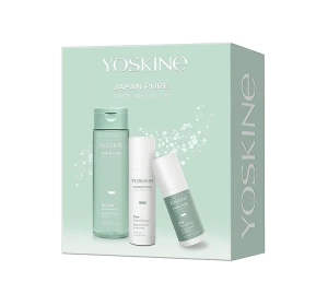 Yoskine Japan Pure Rice Infusion Geschenkset zur Gesichtspflege Serum 30 ml + Creme 50 ml + Essenz 200 ml