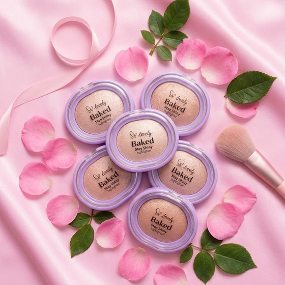 Kliknij na zdjęcie, aby je powiększyć Lovely Baked Stay Shiny – gebackener Highlighter für das Gesicht, 2,4 g