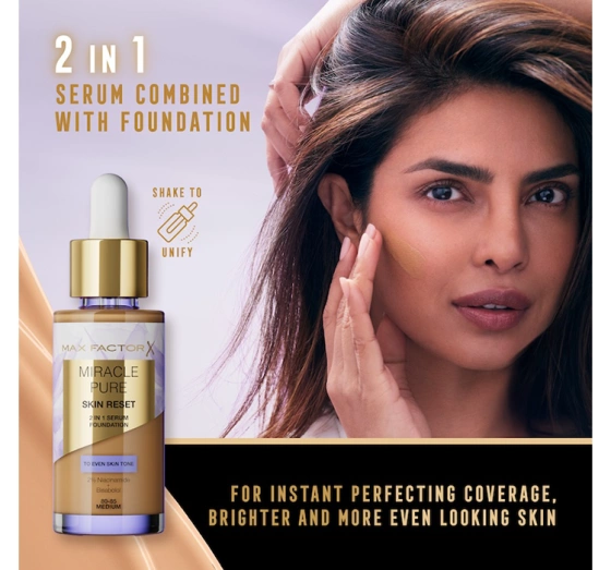 Max Factor Miracle Pure Skin Reset Foundation-Serum 40-60 Light 30ml