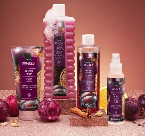 Kliknij na zdjęcie, aby je powiększyć Avon Senses Körperspray Spiced Plum 100 ml