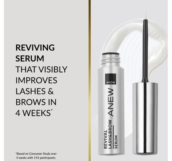Avon Anew Revival Lash & Brow Serum für Wimpern und Augenbrauen 3 ml