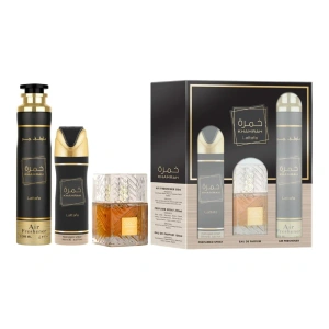 Lattafa Khamrah Eau de Parfum Spray 100 ml + Deospray 200 ml + Raumduft Spray 300 ml