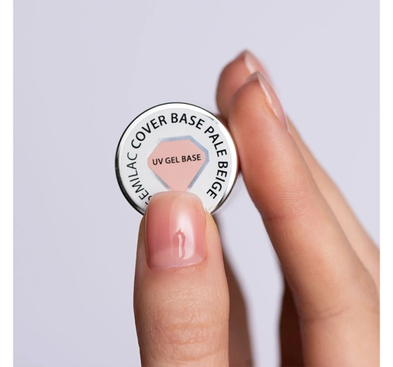 Kliknij na zdjęcie, aby je powiększyć Semilac Cover Base Basis für Hybridlacke Pale Beige 7 ml