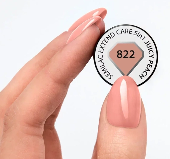 SEMILAC EXTEND CARE 5IN1 HYBRIDLACK BASIS TOP 822 JUICY PEACH 7ML