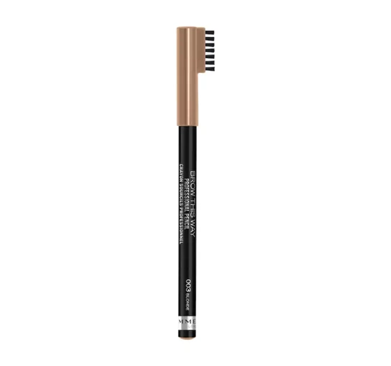 Kliknij na zdjęcie, aby je powiększyć RIMMEL BROW THIS WAY AUGENBRAUENSTIFT 003 BLONDE 1,4G